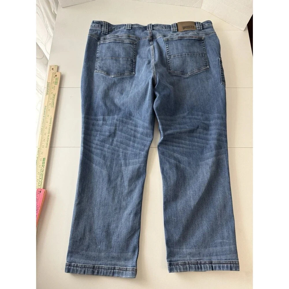 Duluth Trading Jeans Men's Size 44x28 Ballroom Double Flex Relaxed Fit Workwear